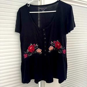 American Eagle Embroidered Blouse